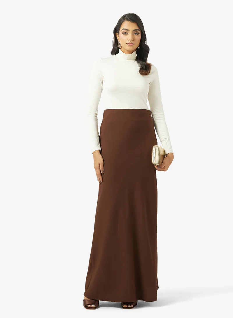 جولدن ابل تنورة ماكسي بخط مستقيم